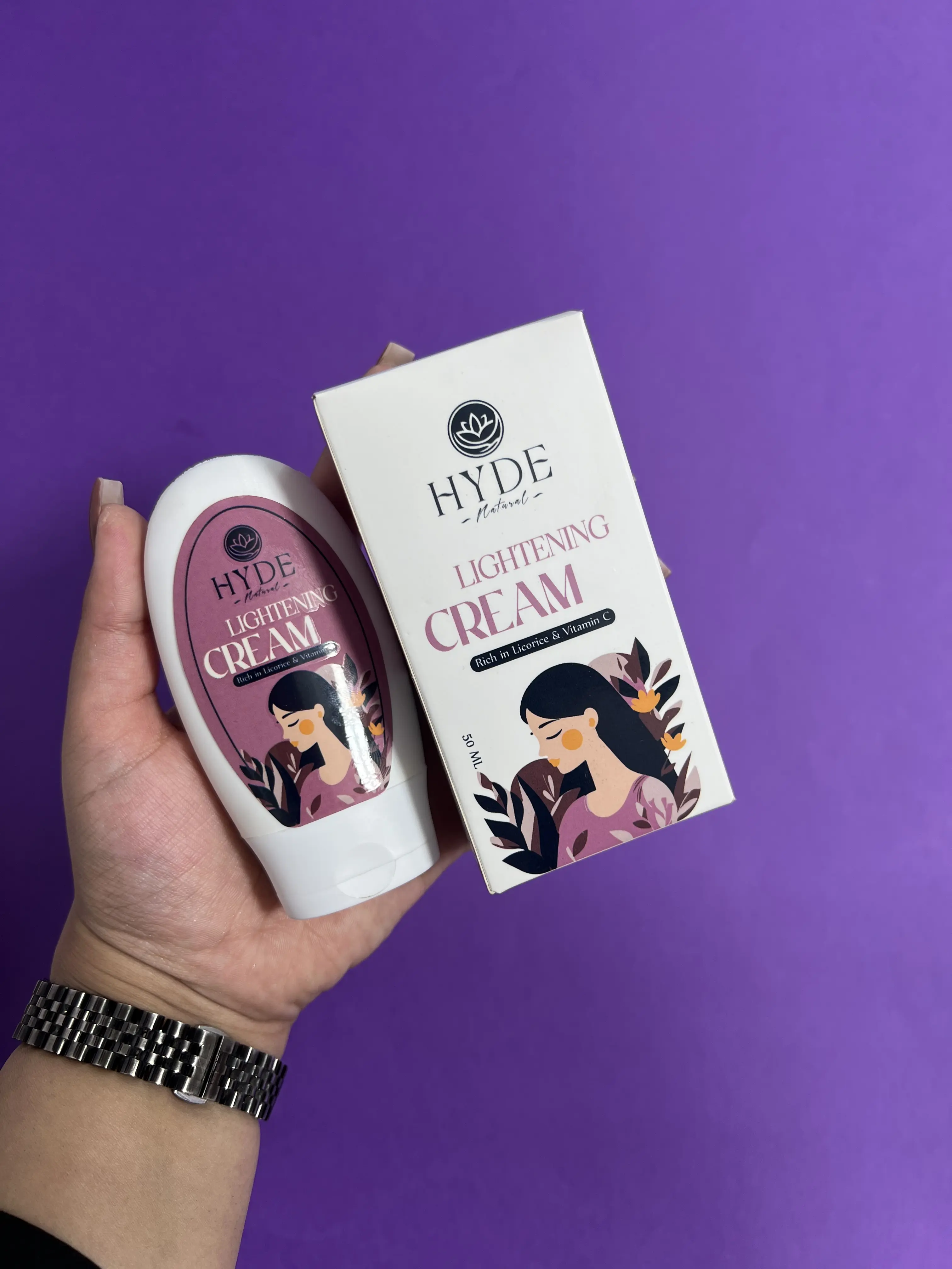 کرم روشن کننده گیاهی برند هاید